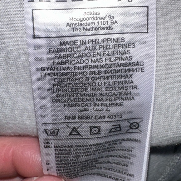 Nebraska Huskers Adidas Baseball Tri-Blend Short Sleeve Hoodie gray.Men's Large - Picture 14 of 15